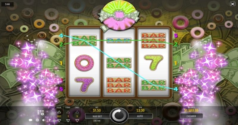 Play in Dollars to Donuts Slot Online from Rival Gaming for free now | www.sh-angdian.com